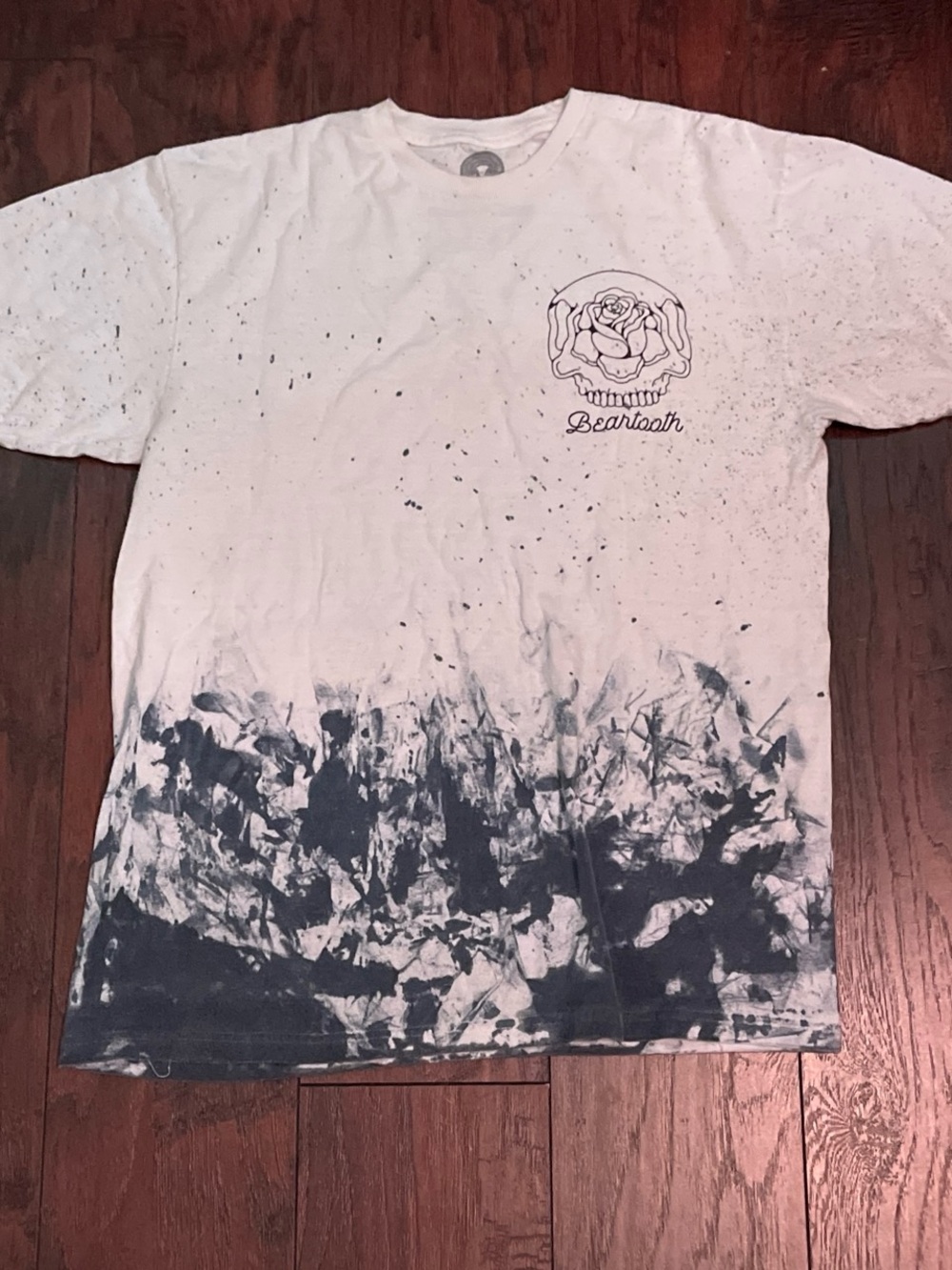 Bearstooth White and Navy Tie-Dye Graphic Short Sleeve Tee